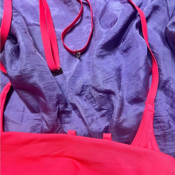 We Are HAH! | Cami BrHAH: camisole-top sports bra. size med in neon pink | EUC - Picture 6 of 7